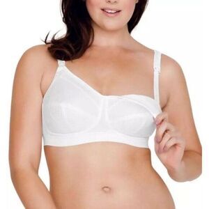 Anita‎ Maternity Miss White Cotton Nursing Bra 5051 Womens Drop Cup Bra 46E